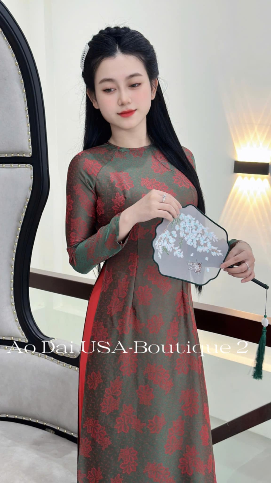 Ao Dai Tơ Tam Van Nam Luxury Material TT73