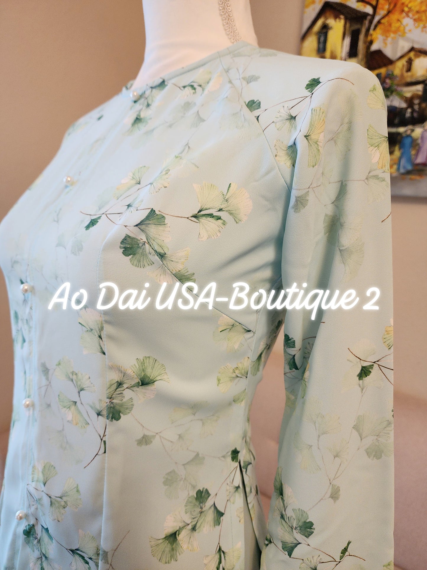 Set Ao Ba Ba Hoa Nhí Blue Color/with Pants/G363