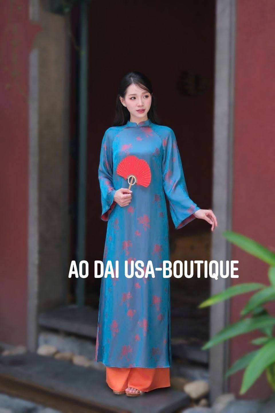 TUYET NHI Set Ao Dai Blue Color/CT301