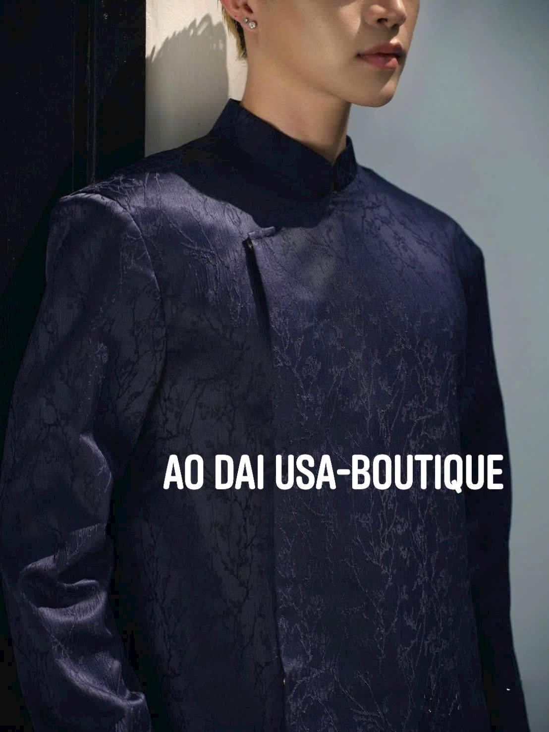 Dark Blue Ao Dai for Men/ B225