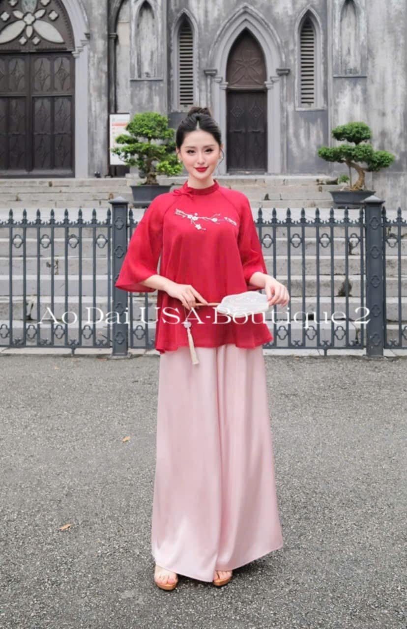 Red Bow Modern Temple Set- G359