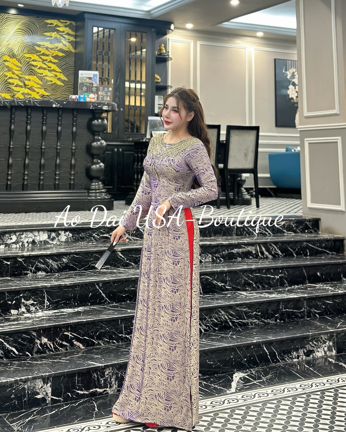 Lua Thái Tuấn Dinh Ket with crystals- No Pants included G321