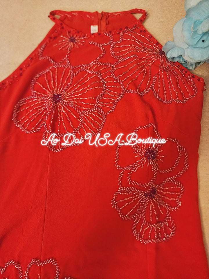 Set Ao dai Cổ Yếm Design (2 colors)