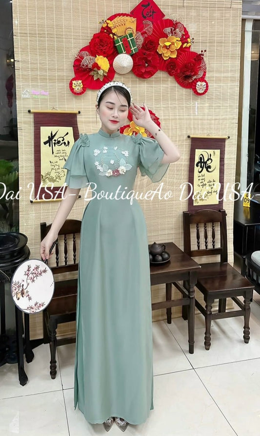Set Ao Dai Lua Thai Tuan (3 colors) / TT256