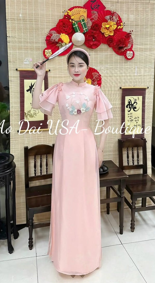 Set Ao Dai Lua Thai Tuan (3 colors) / TT256