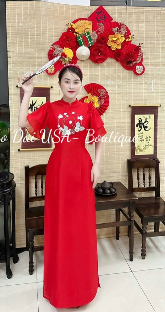Set Ao Dai Lua Thai Tuan (3 colors) / TT256