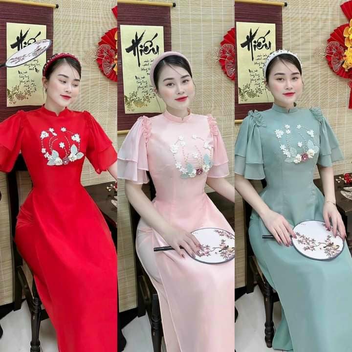 Set Ao Dai Lua Thai Tuan / TT256