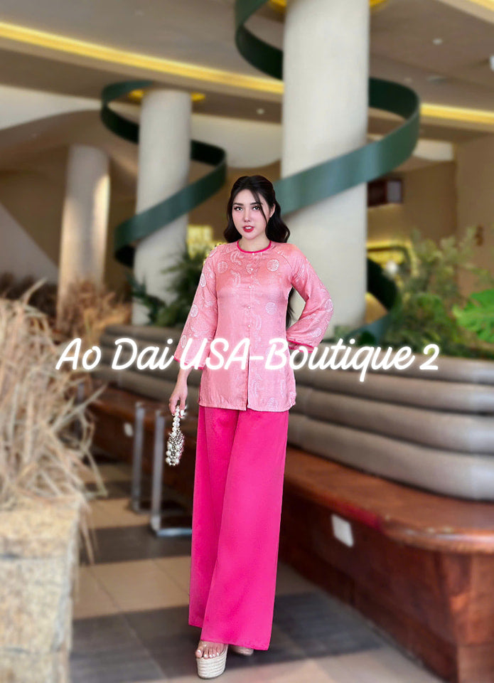 Set Ao Ba Ba gam Phuong Hoang - G356