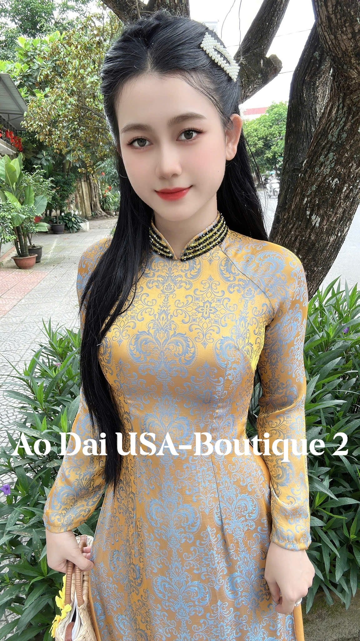 Tơ Tam Du Nhien màu vàng ánh bạc/ TT78