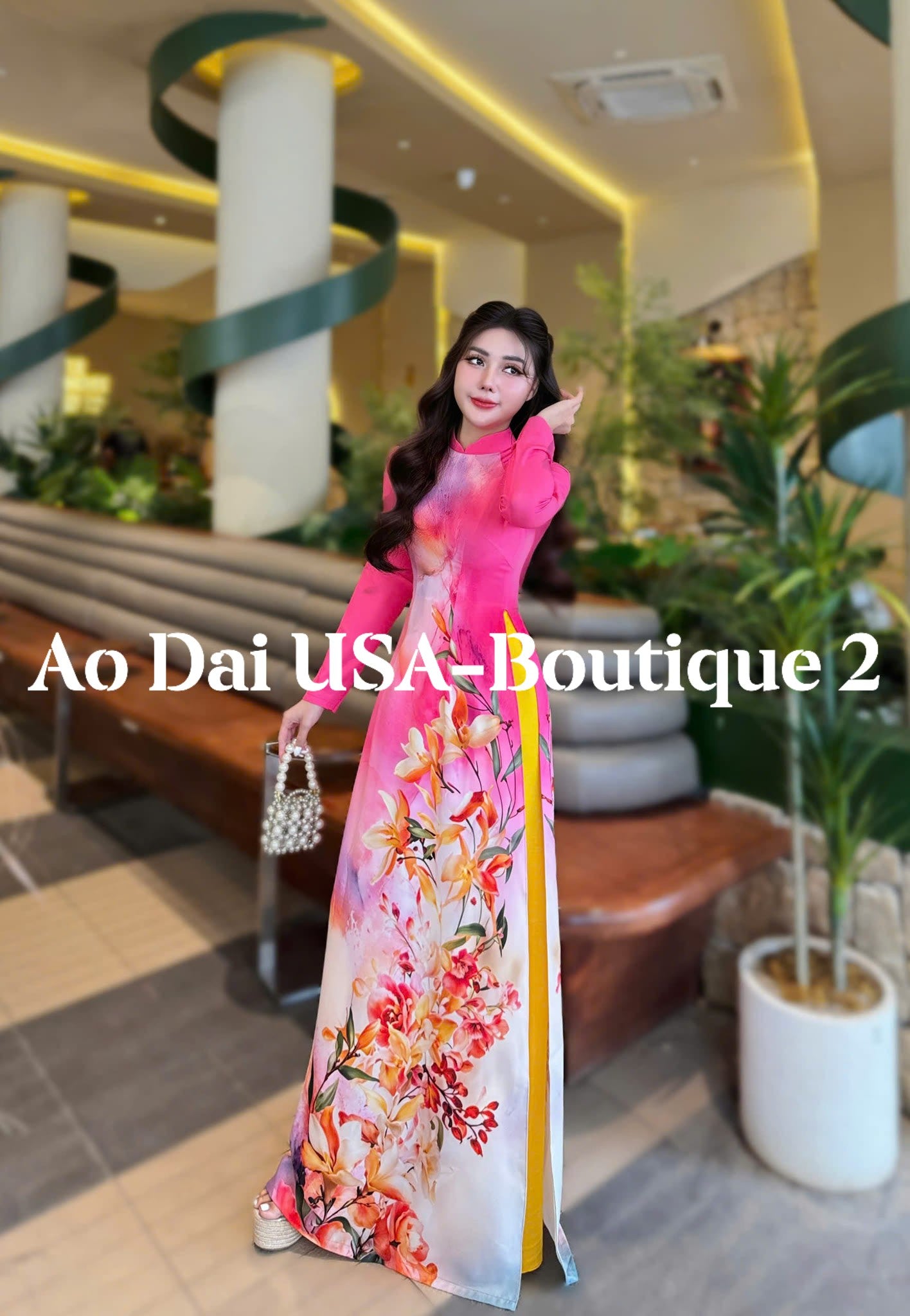 NHU MAI Set Ao Dai Lua Thai Tuan Light Blue /pants included/G332