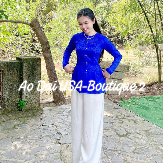 Set Ao Ba Ba with Pants/BLUE/ G355&65