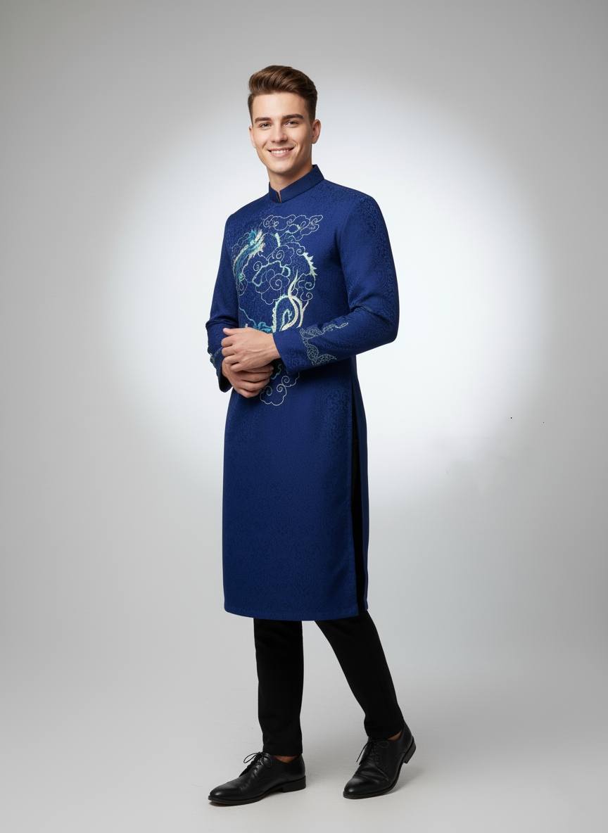 Ao dai for Men/ Traditional Ao Dai/ B225