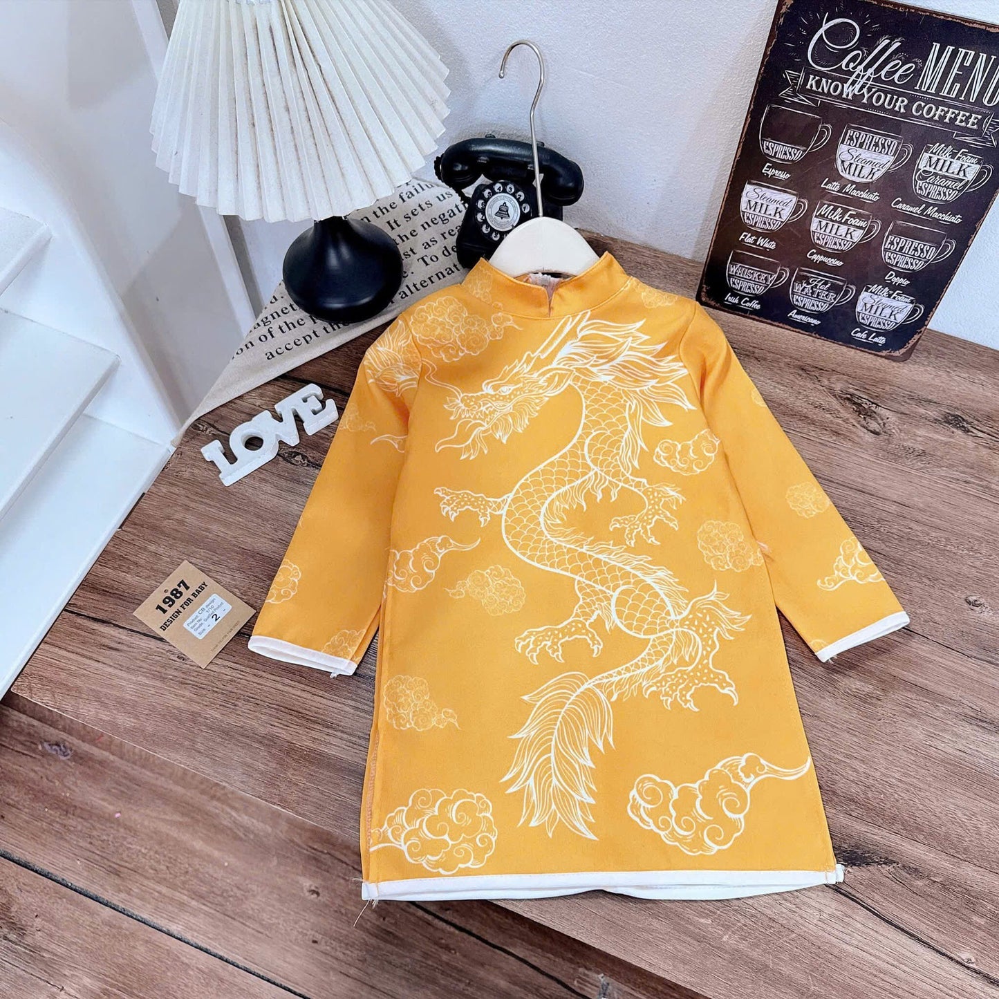 Boys' Ao Dai/ 3 colors For Tet/Ao Dai For Boys/  Modern Vietnamese Tunic - Lunar New Year G314