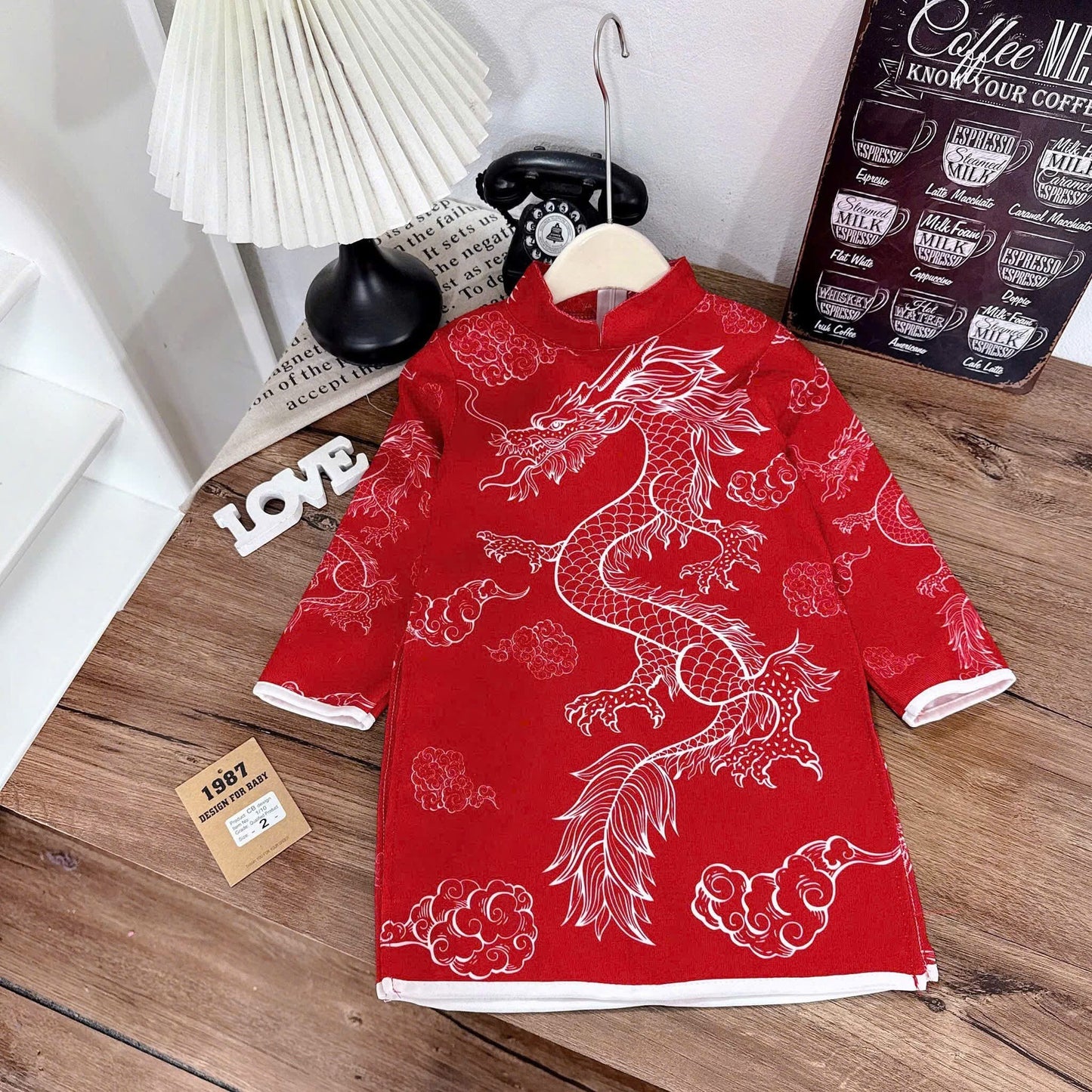 Boys' Ao Dai/ 3 colors For Tet/Ao Dai For Boys/  Modern Vietnamese Tunic - Lunar New Year G314