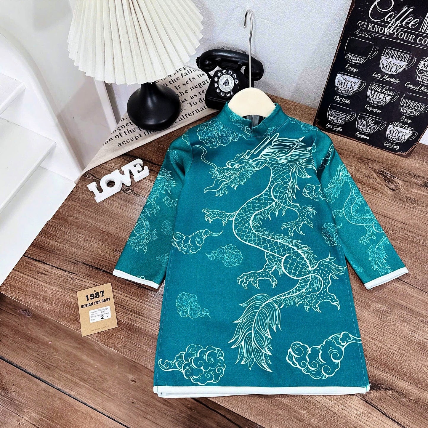 Boys' Ao Dai/ 3 colors For Tet/Ao Dai For Boys/  Modern Vietnamese Tunic - Lunar New Year G314