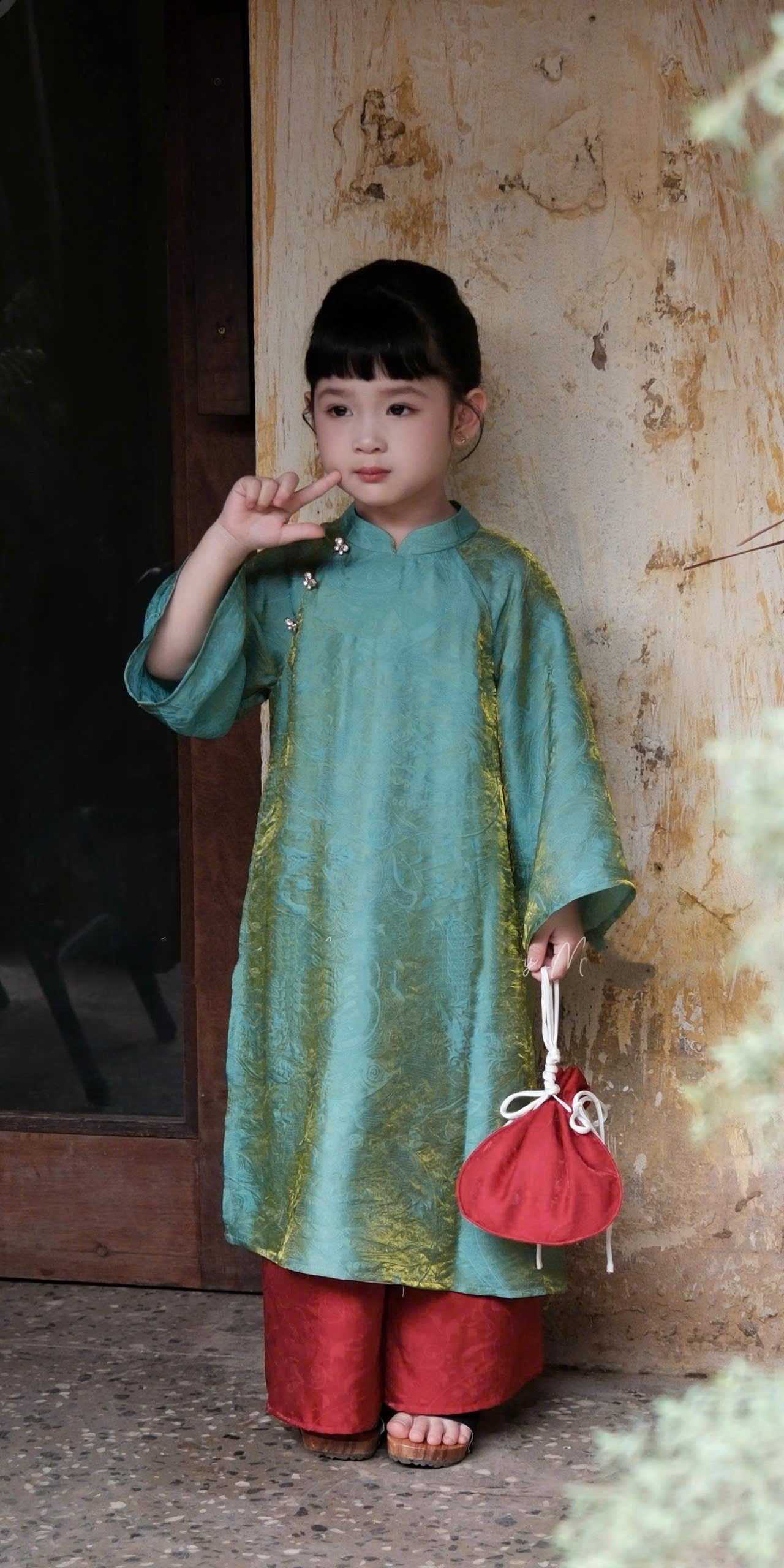 Girls Ao Dai Set/ Modern Vietnamese Dress/Ao Dai For Girl/  Lunar New Year