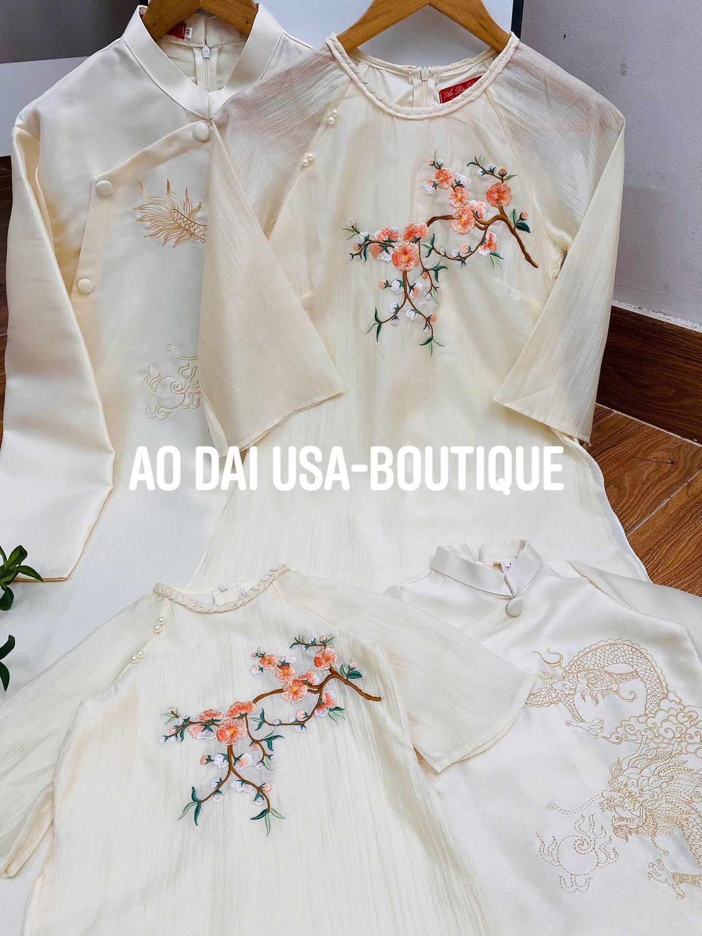 Modern Vietnamese Lunar New Year Outfit/ Ao Dai Gia Dinh Tet 2026 B65