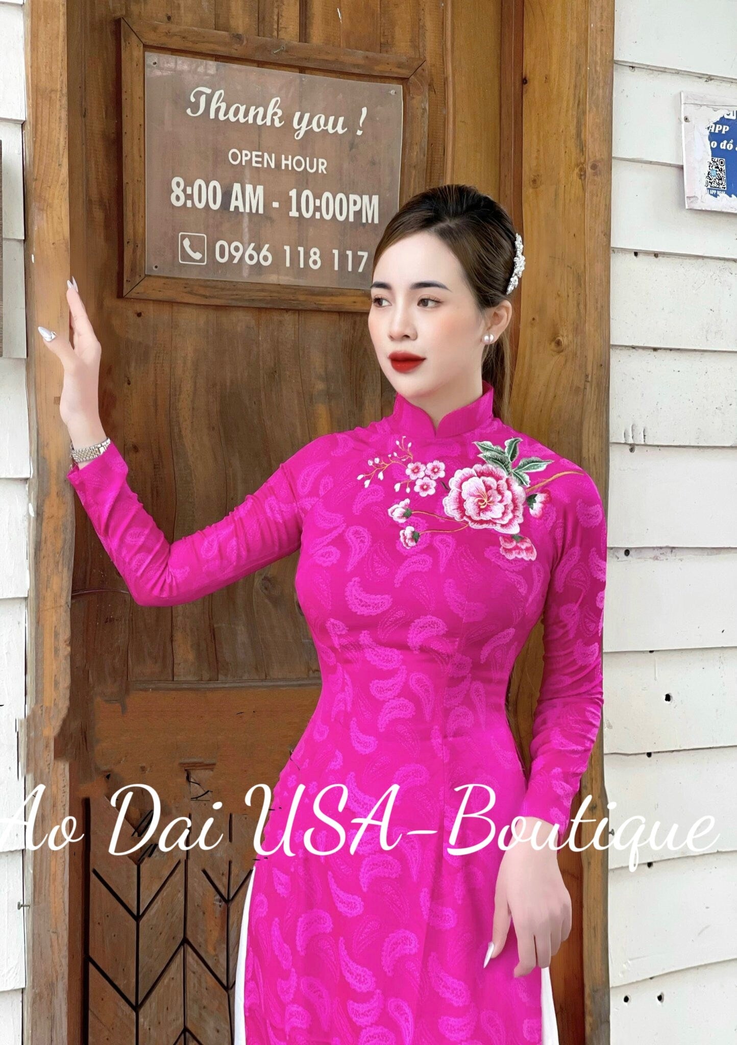 Top Only- Lua Thai Tuan Pink Color- B321