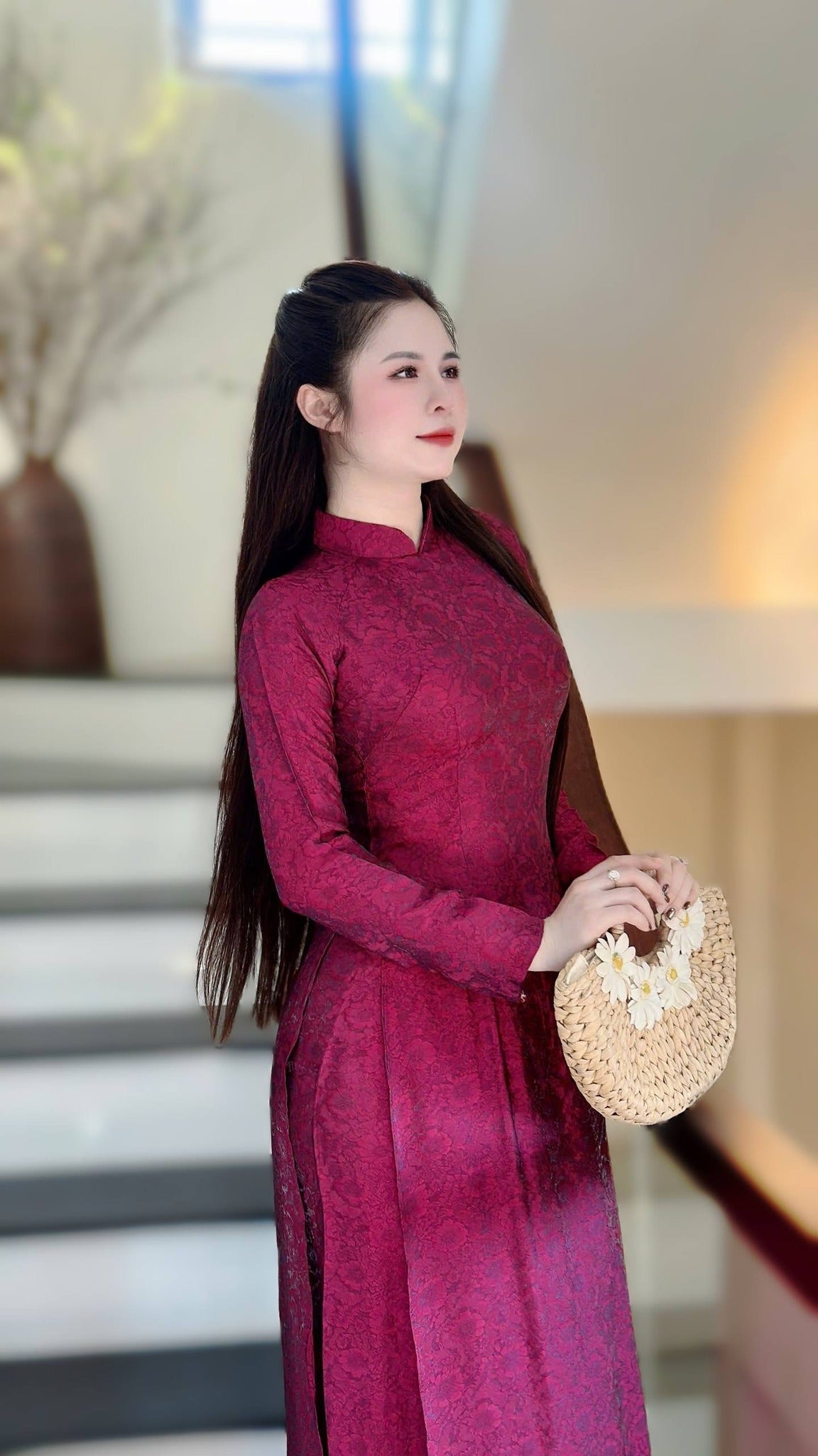 KIM LAM  Lua To Tam Thai Tuan Magent / pant inc/ TT60