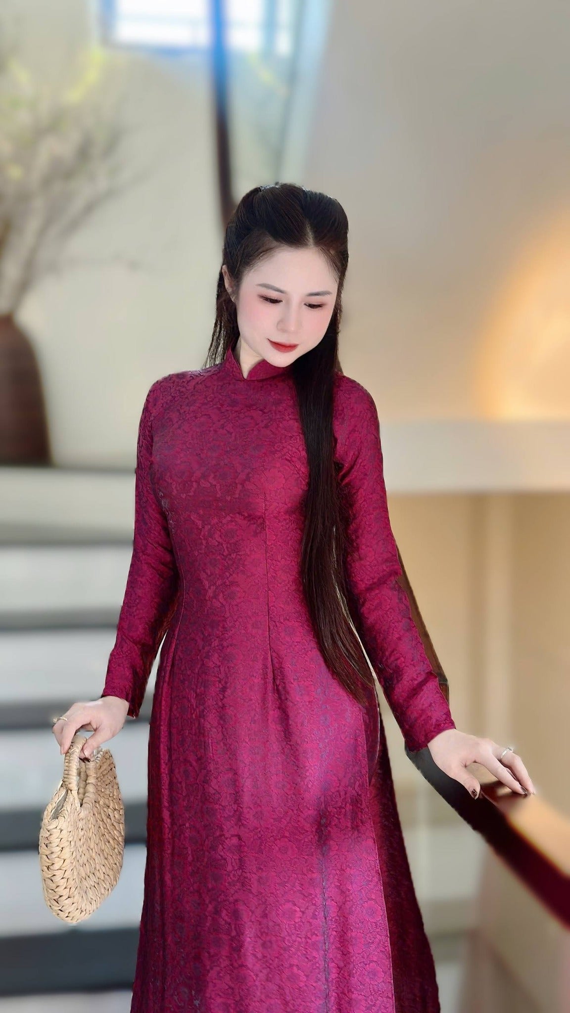KIM LAM  Lua To Tam Thai Tuan Magent / pant inc/ TT60