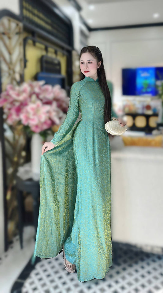 MAN NHI SetAo dai for women lua to tam /TT59