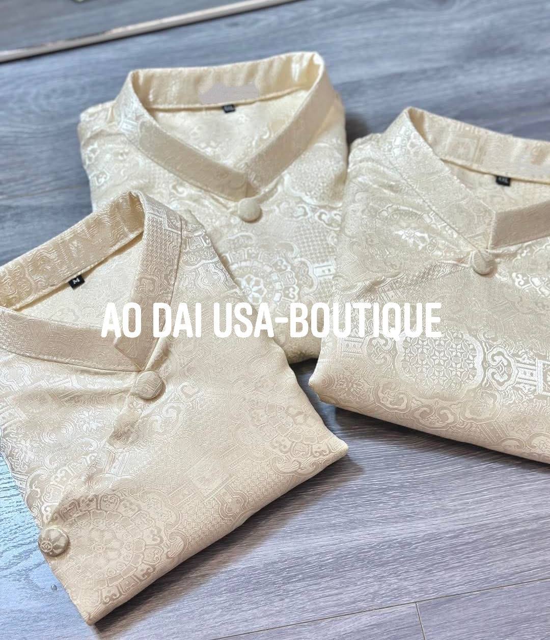 Cream/Champage Ao Dai for Men//B155