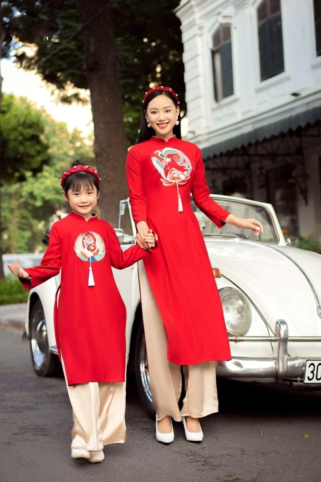 Matching Family Red embroidery for Lunar New Year B270