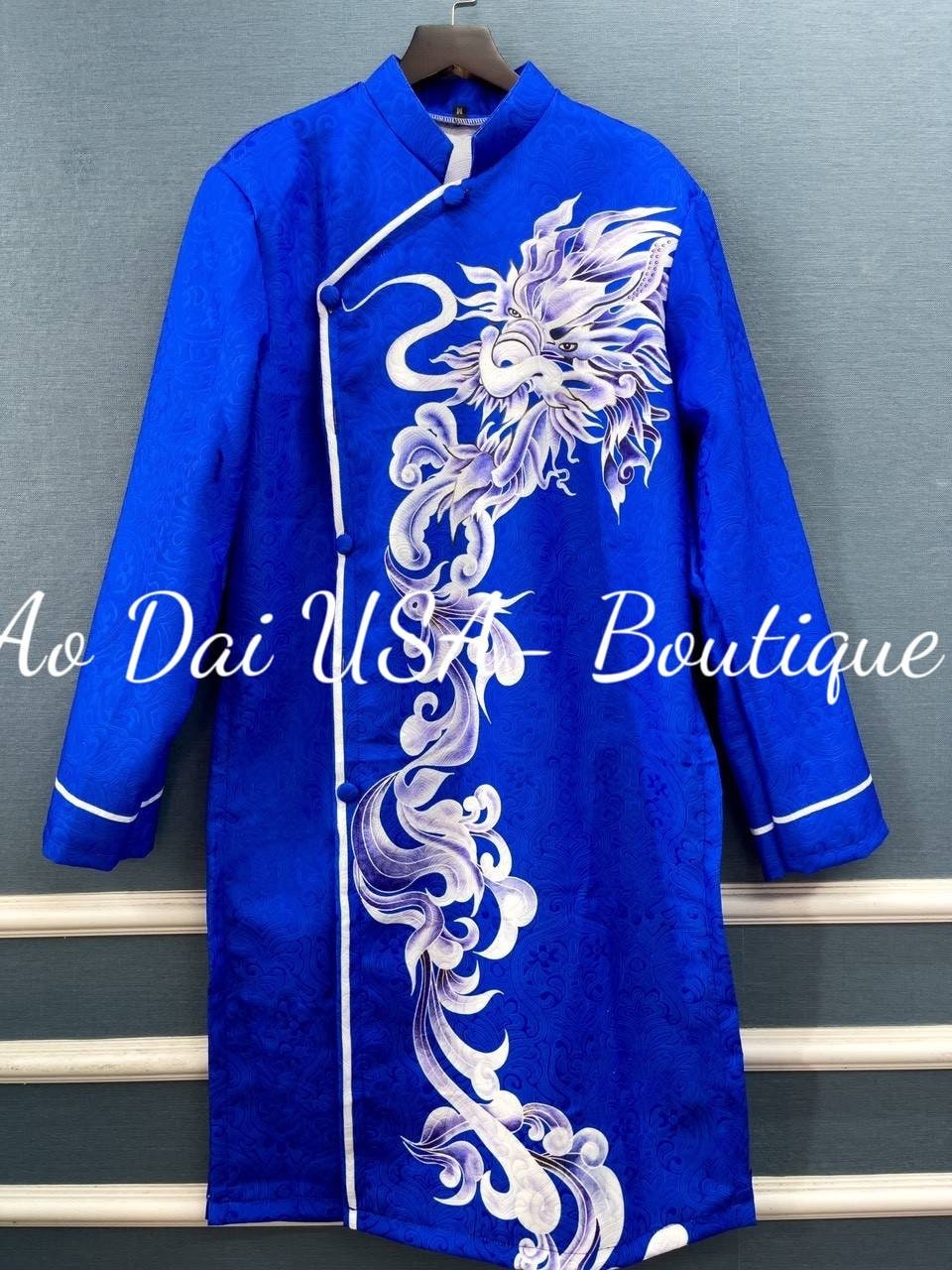 Ao Dai For Men- Printed Ao Dai-5 Color B151/B150