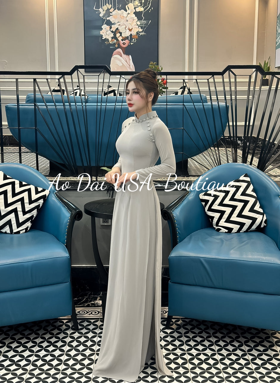 Ao Dai Chiffon Tron – Ao Dai USA-Boutique