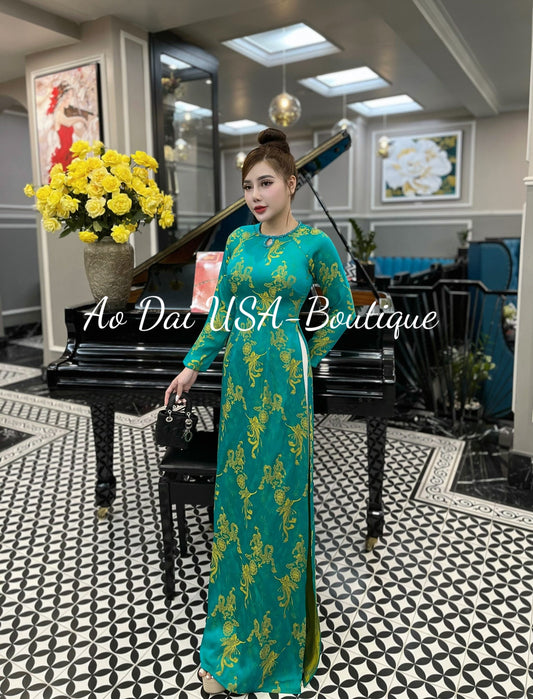 Lua gấm Long Phụng Thái Tuấn-No pants- TT100