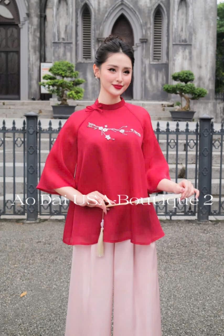 Red Bow Modern Temple Set- G359