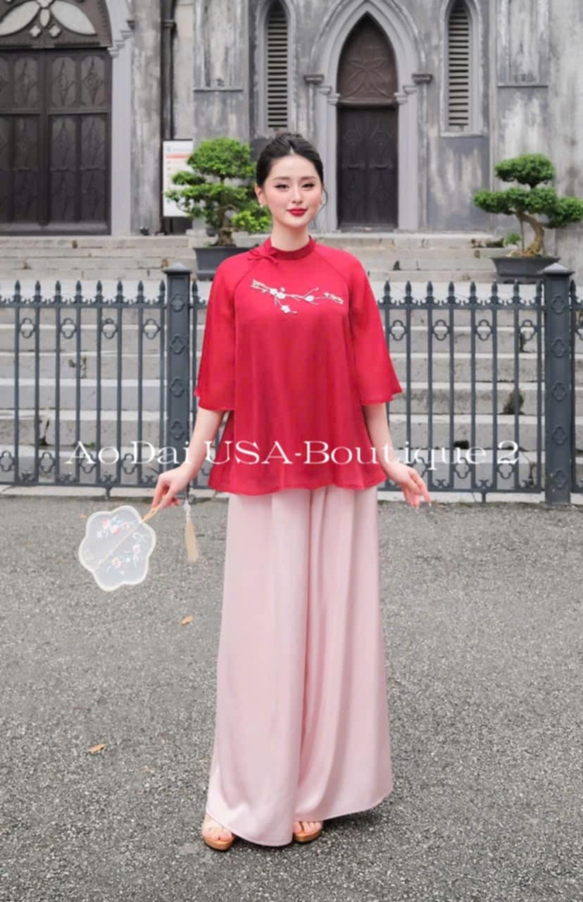 Red Bow Modern Temple Set- G359